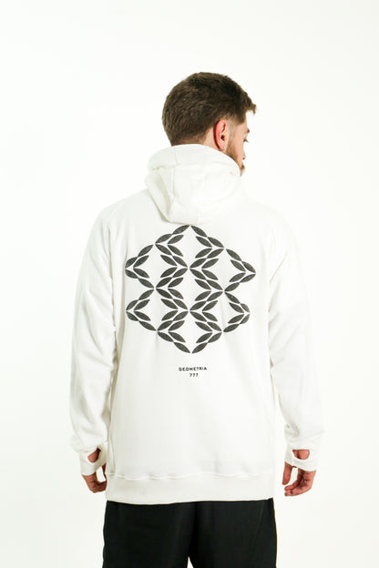 SCARF HOODIE "GS777"- off white