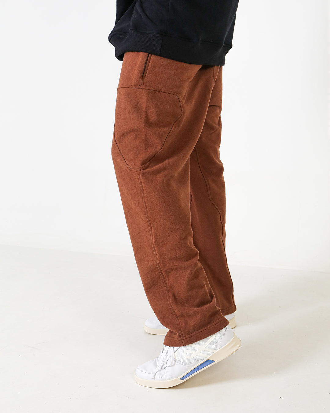 GEO PANTS HOODIE BROWN