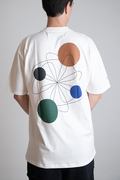 Camiseta Oversized "Planetary" off white