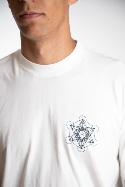 Camiseta "Cubo de Metatron" - off white