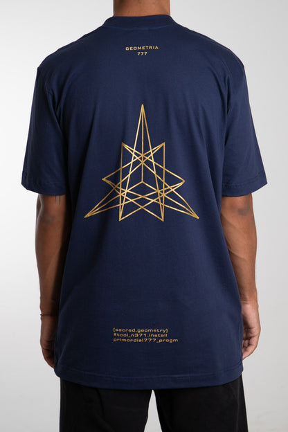 Camiseta Section T "Tetraktys" - Azul marinho