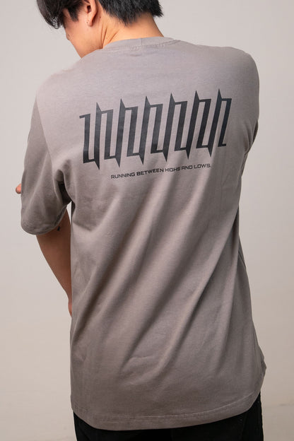 Camiseta Oversized Cinza "RUNNING"