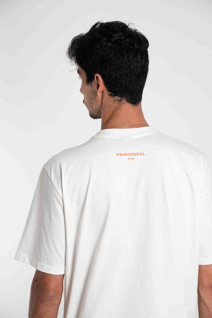 Camiseta "RAVE" off white