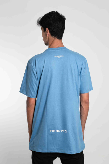 Camiseta "FIBONACCI" azul claro