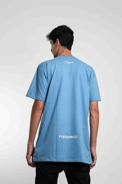 Camiseta "FIBONACCI" azul claro